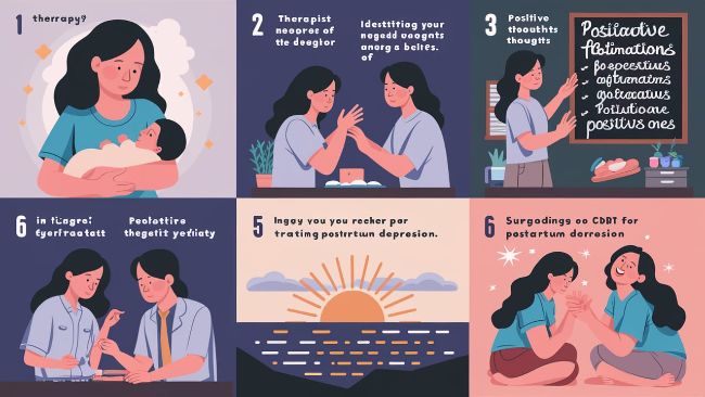 Step by Step Guide to CBT for Postpartum Depression